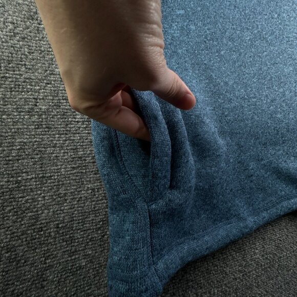 Eddie Bauer Men Pullover 2XL Blue Long Sleeve Fleece 1/4 Zip Sweatshirt Outdoors - Picture 12 of 15